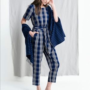 Madewell Mott Tie-Waist Jumpsuit